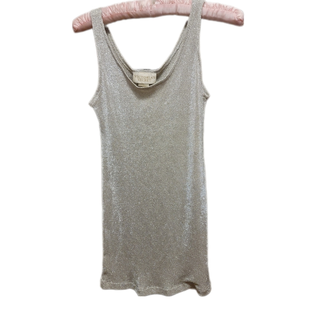 Victoria's Secret Silver Shimmer Slip Dress